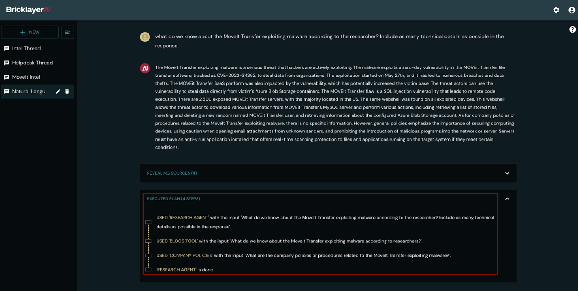 Example of “showing our work” through highlighting the steps taken